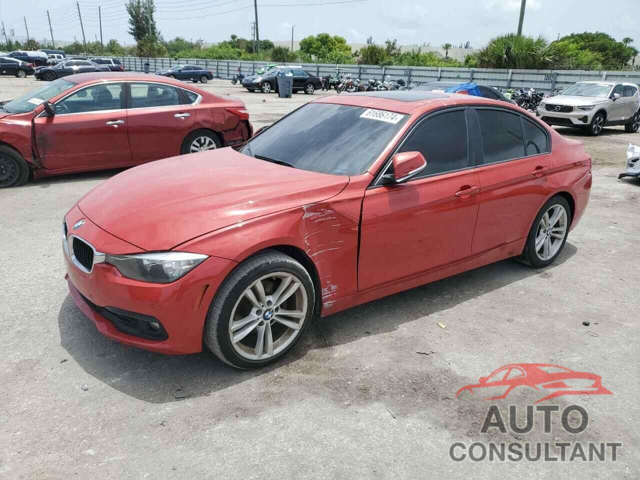 BMW 3 SERIES 2017 - WBA8E1G38HNU15931