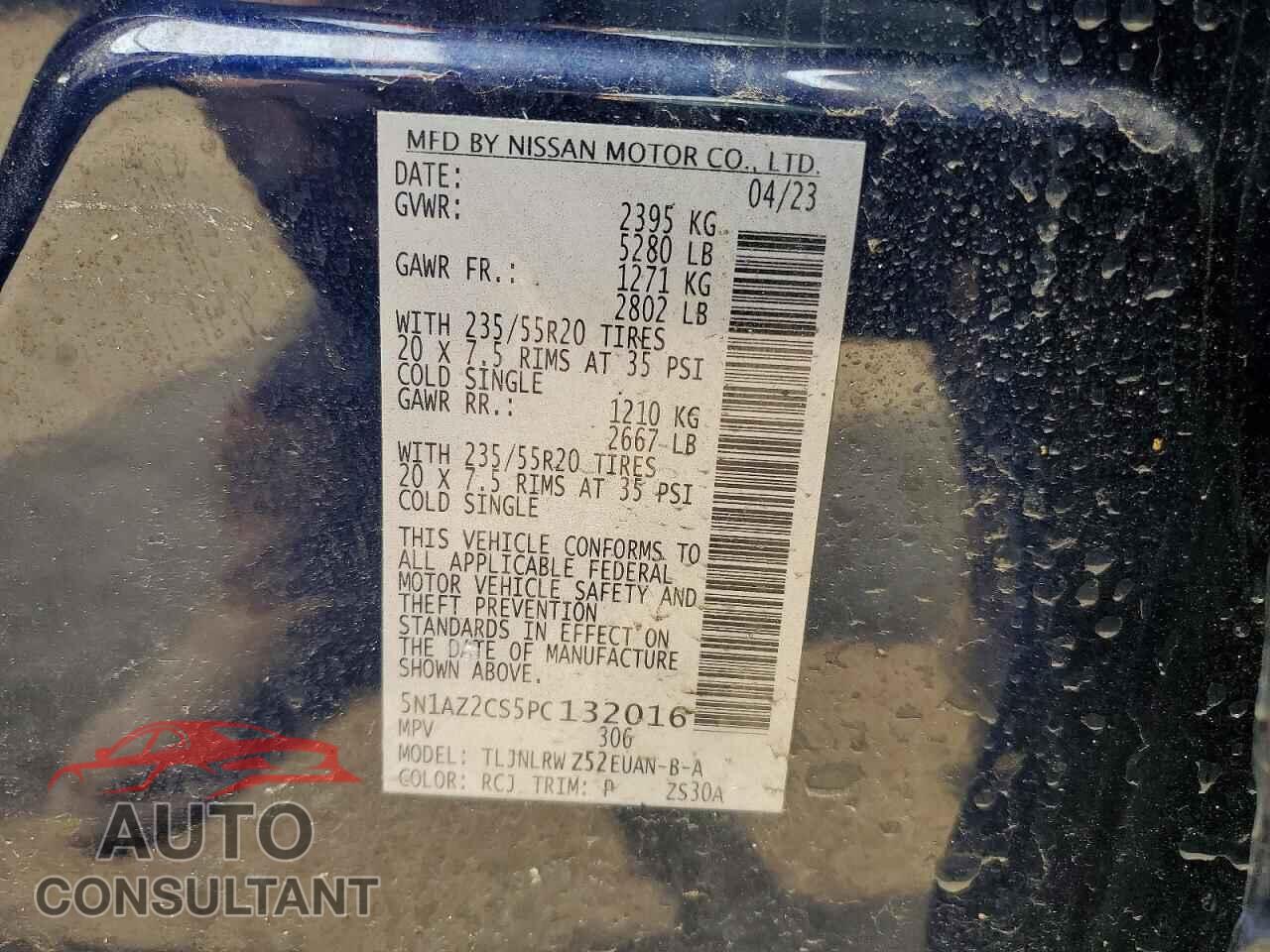 NISSAN MURANO 2023 - 5N1AZ2CS5PC132016