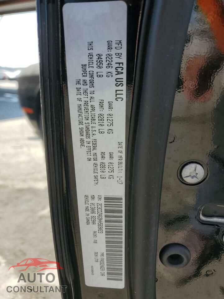 DODGE CHALLENGER 2017 - 2C3CDZAG9HH569023