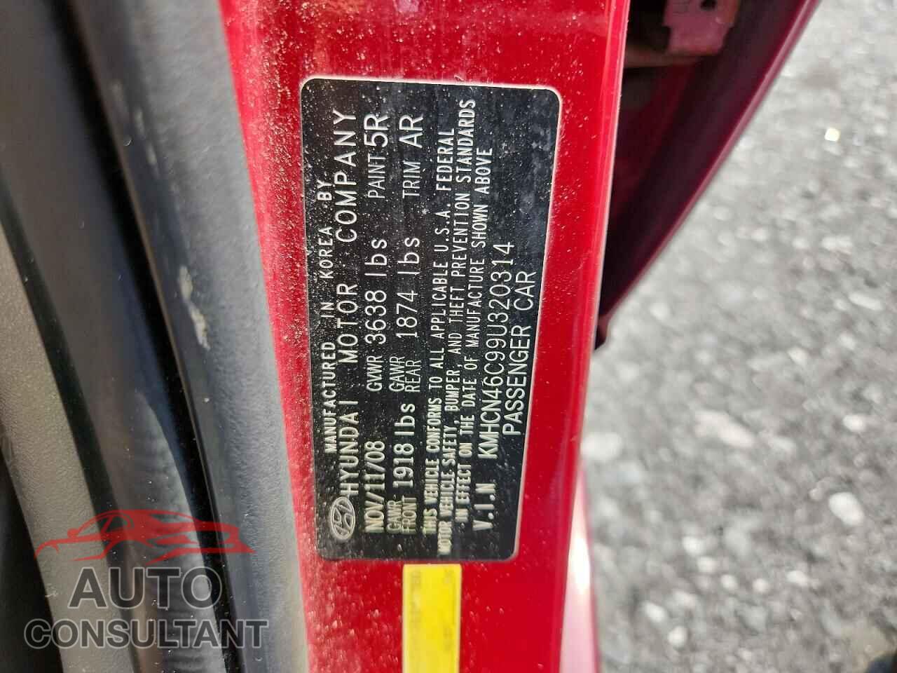 HYUNDAI ACCENT 2009 - KMHCN46C99U320314