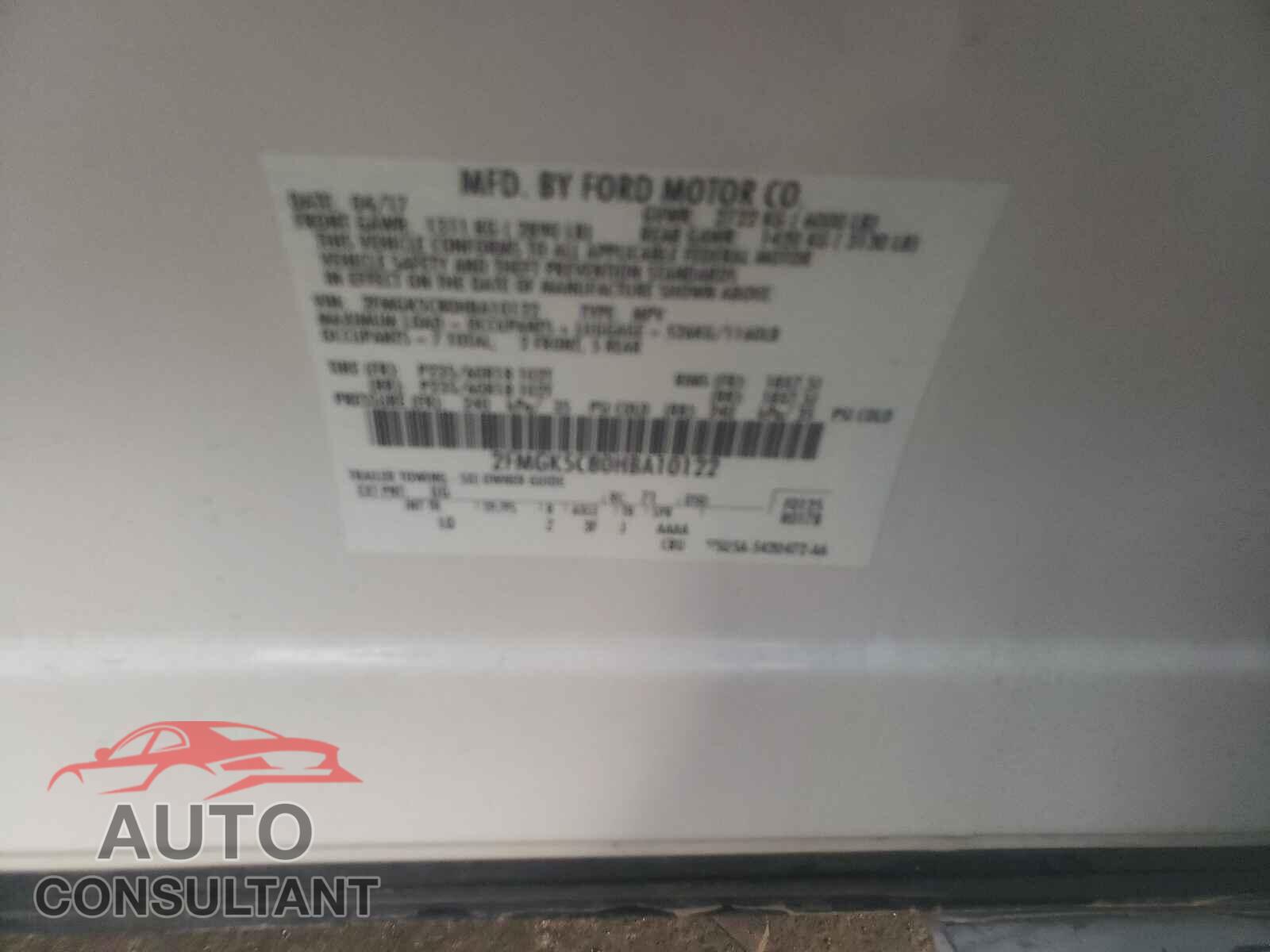 FORD FLEX 2017 - 2FMGK5C80HBA10122