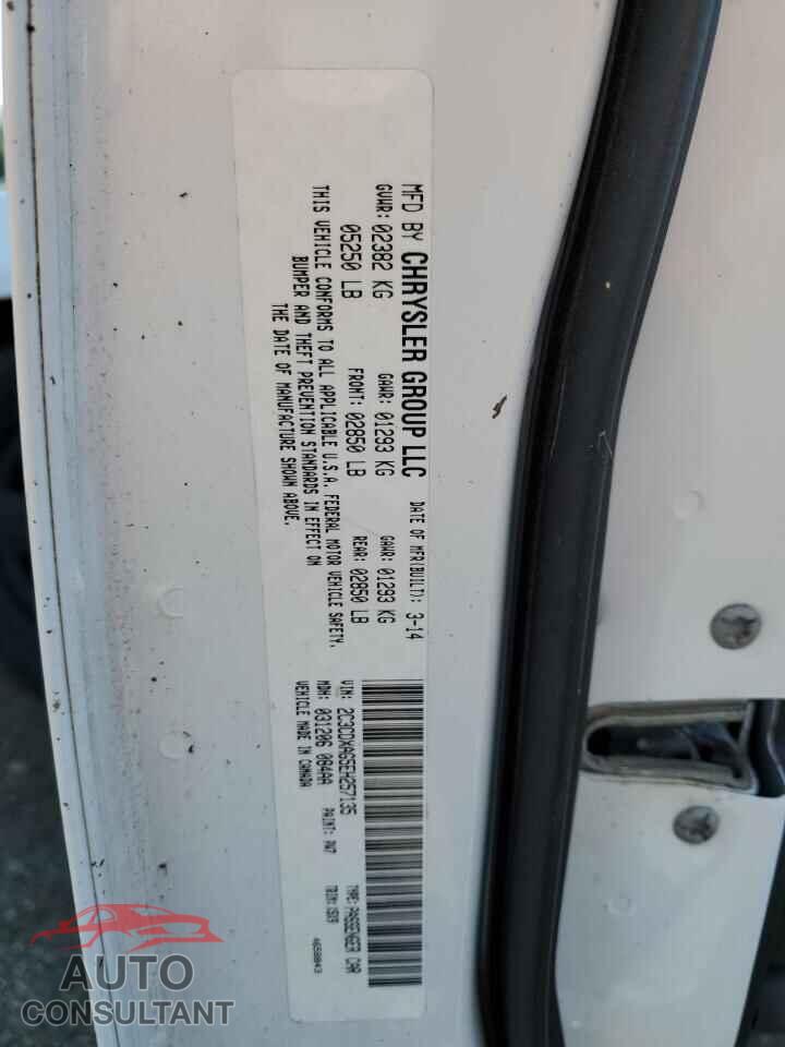 DODGE CHARGER 2014 - 2C3CDXAG5EH257135