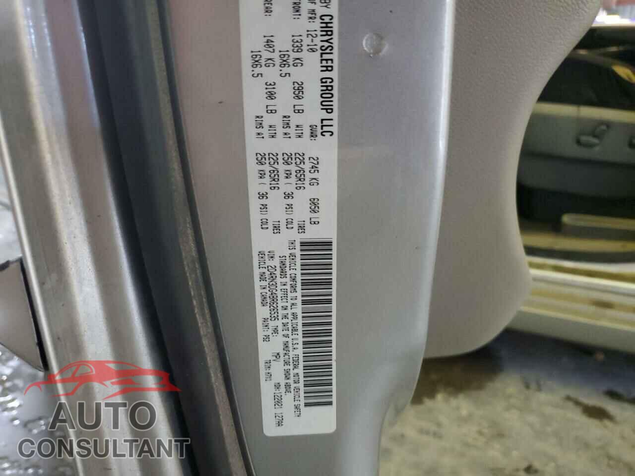 DODGE CARAVAN 2011 - 2D4RN3DG4BR626535