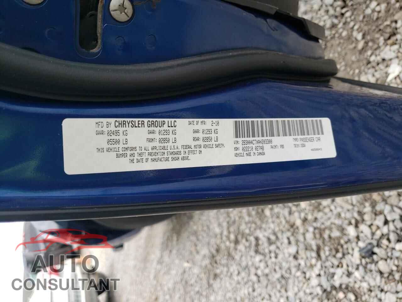 DODGE CHARGER 2010 - 2B3AA4CTXAH203300