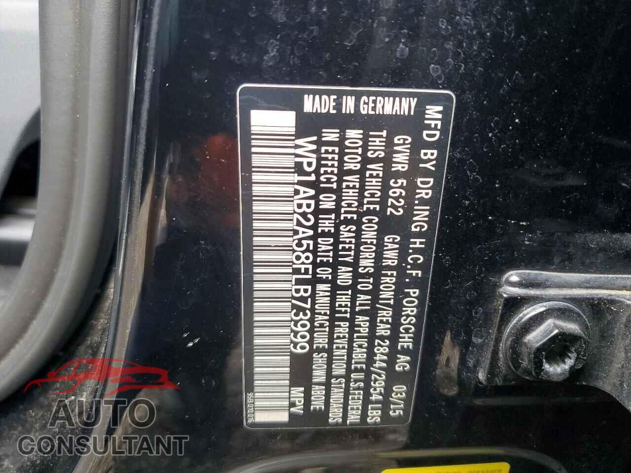 PORSCHE MACAN 2015 - WP1AB2A58FLB73999
