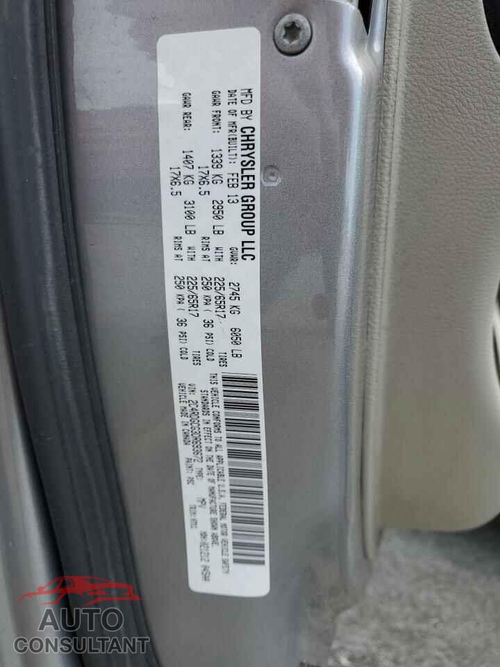 DODGE CARAVAN 2013 - 2C4RDGCG3DR693672