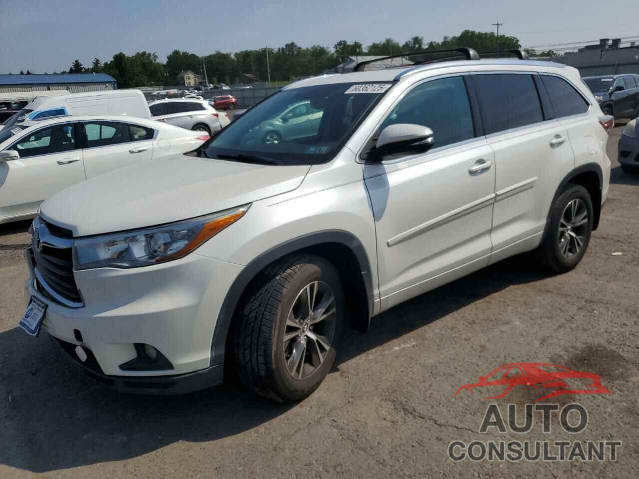 TOYOTA HIGHLANDER 2016 - 5TDJKRFH2GS241436