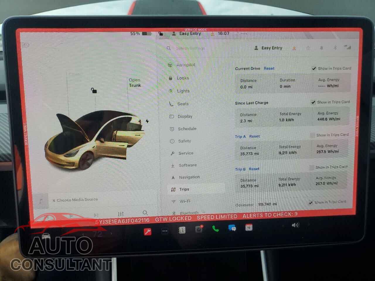 TESLA MODEL 3 2018 - 5YJ3E1EA6JF042116