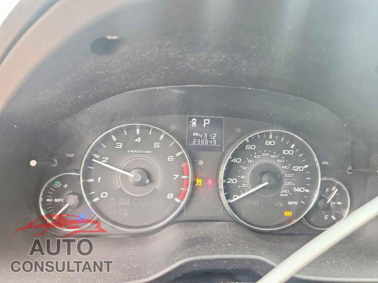 SUBARU OUTBACK 2012 - 4S4BRBLC1C3220990