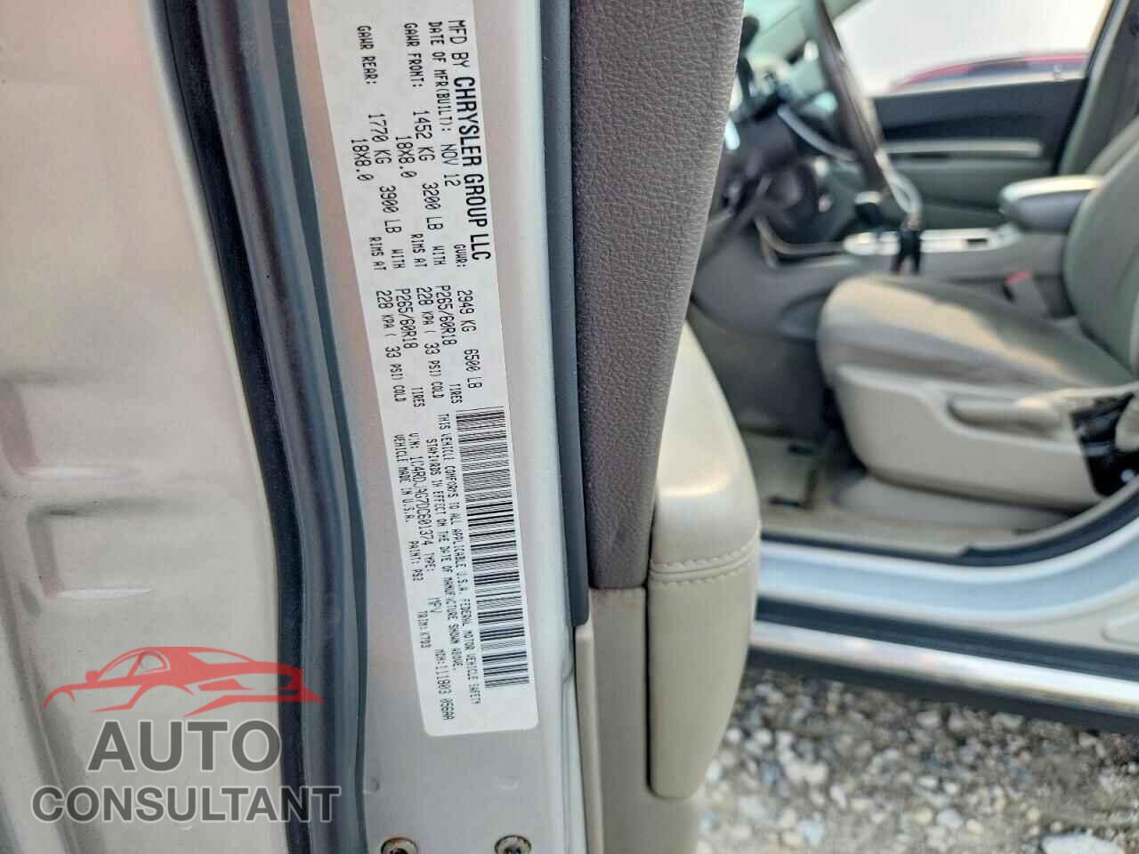 DODGE DURANGO 2013 - 1C4RDJAG7DC601374