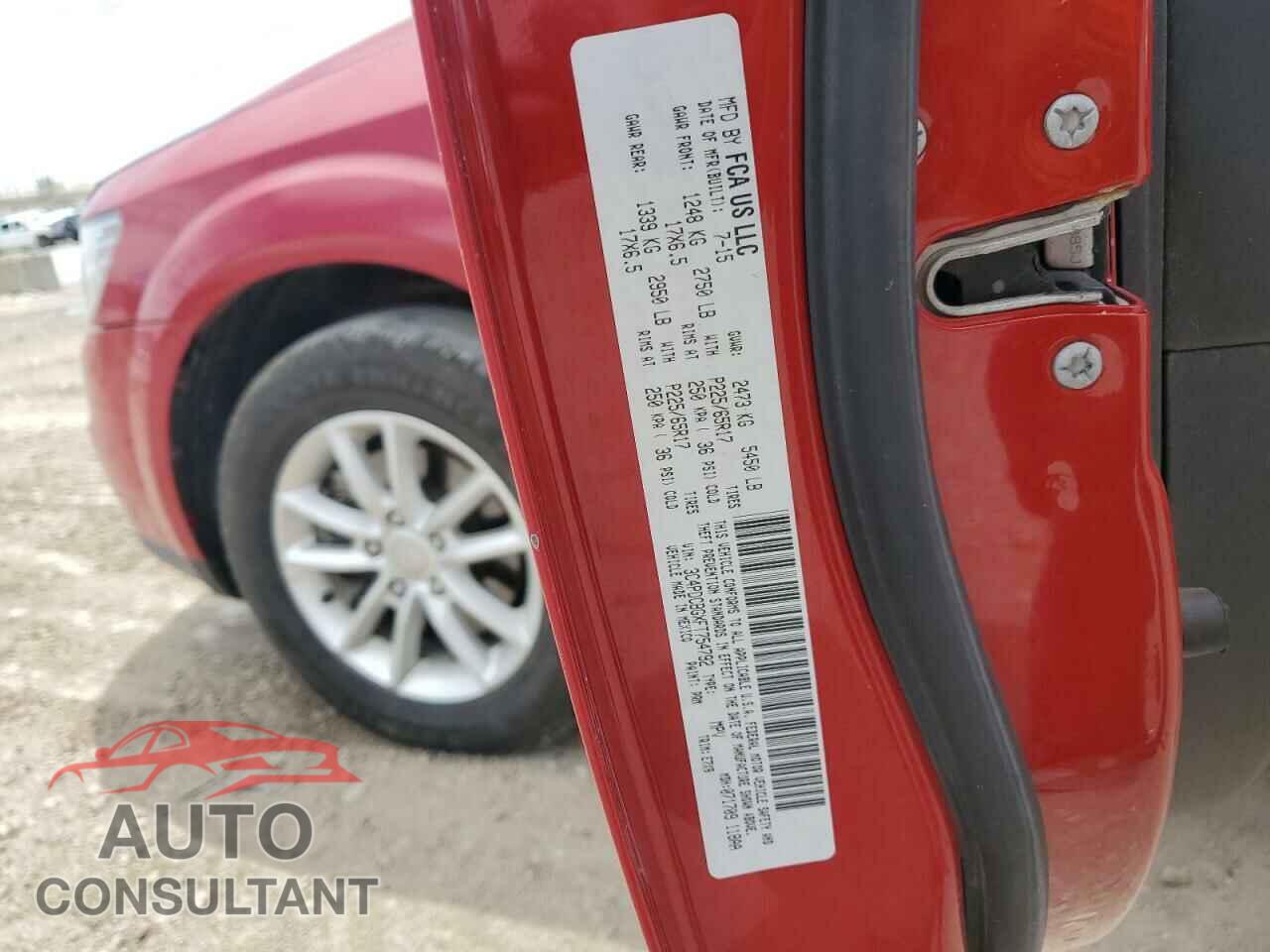 DODGE JOURNEY 2015 - 3C4PDCBGXFT754792