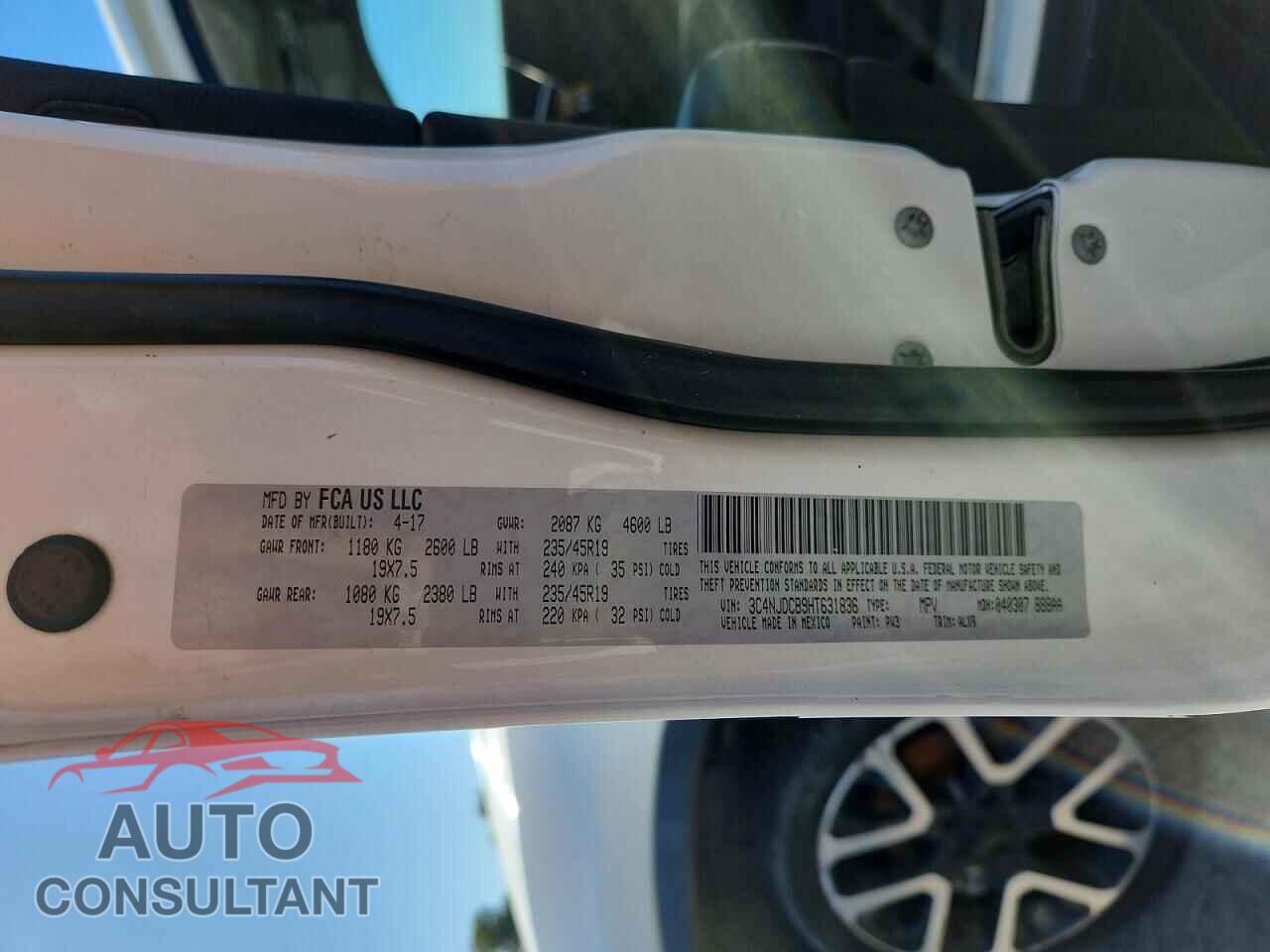 JEEP COMPASS 2017 - 3C4NJDCB9HT631836