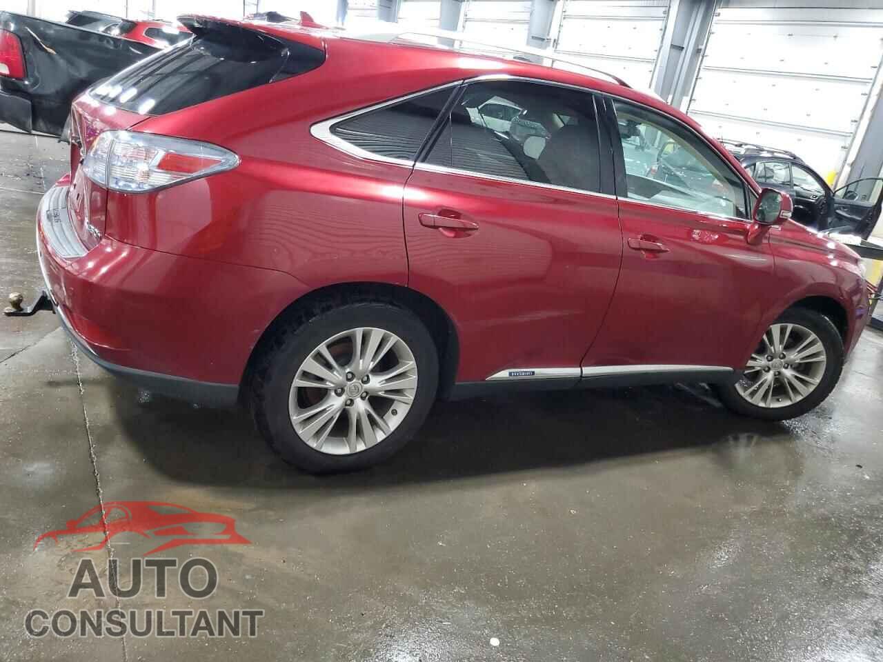 LEXUS RX450 2012 - JTJBC1BA6C2425160