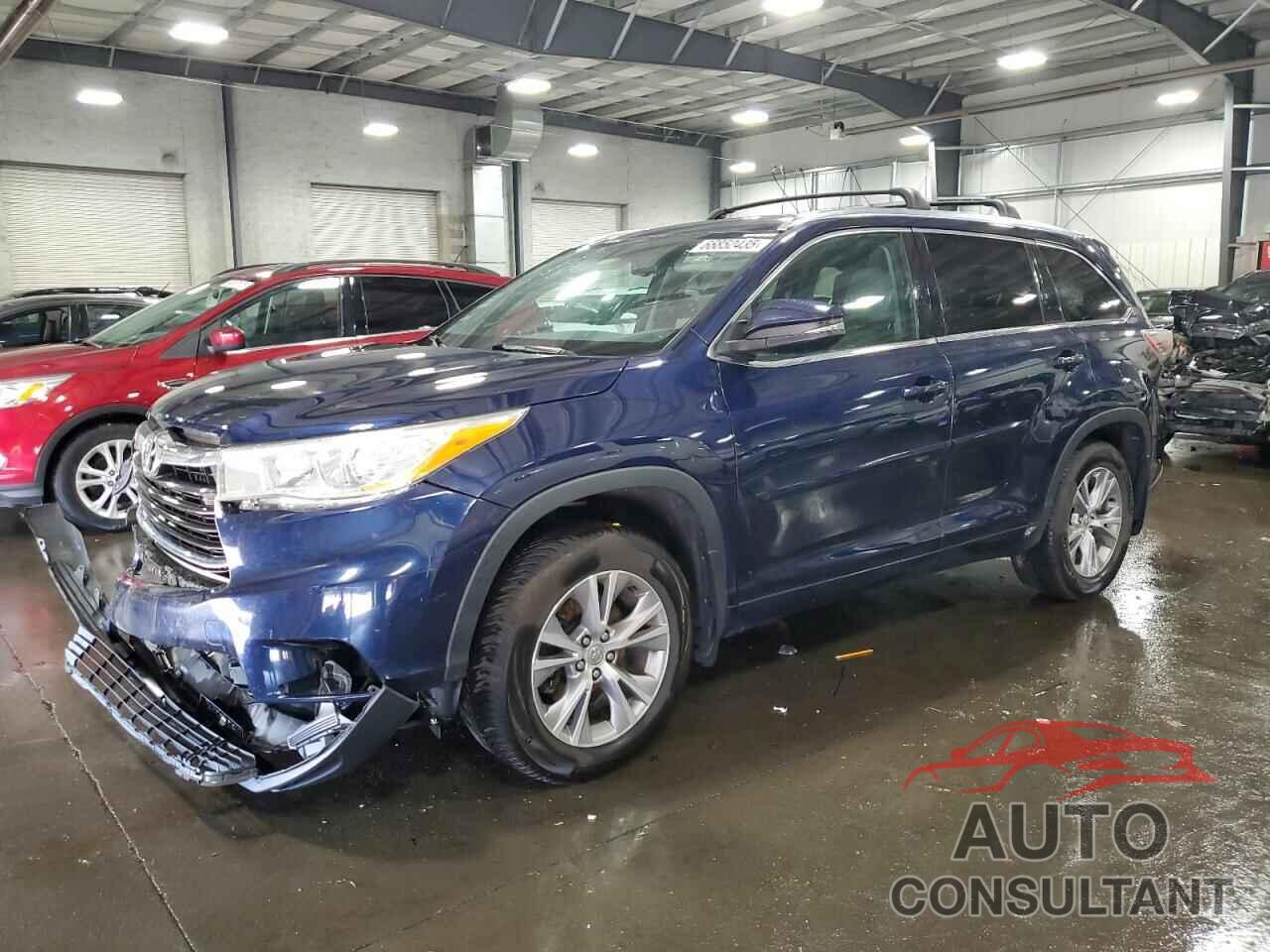 TOYOTA HIGHLANDER 2014 - 5TDJKRFH3ES014267