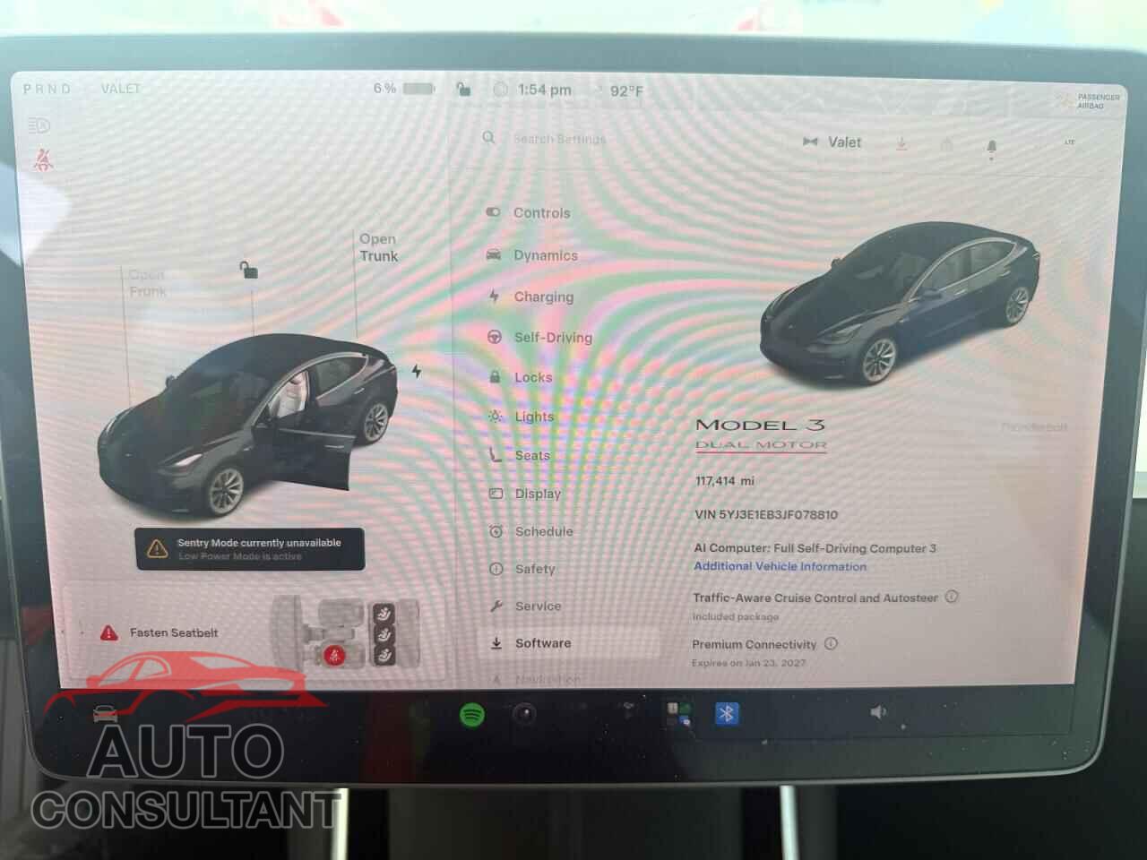 TESLA MODEL 3 2018 - 5YJ3E1EB3JF078810