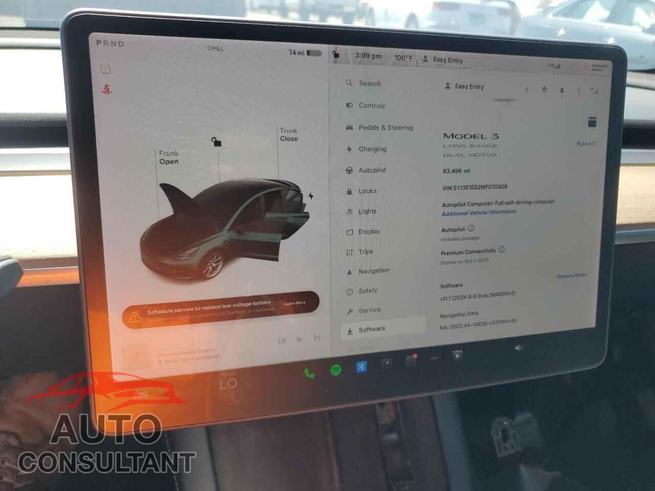 TESLA MODEL 3 2021 - 5YJ3E1EB2MF070928