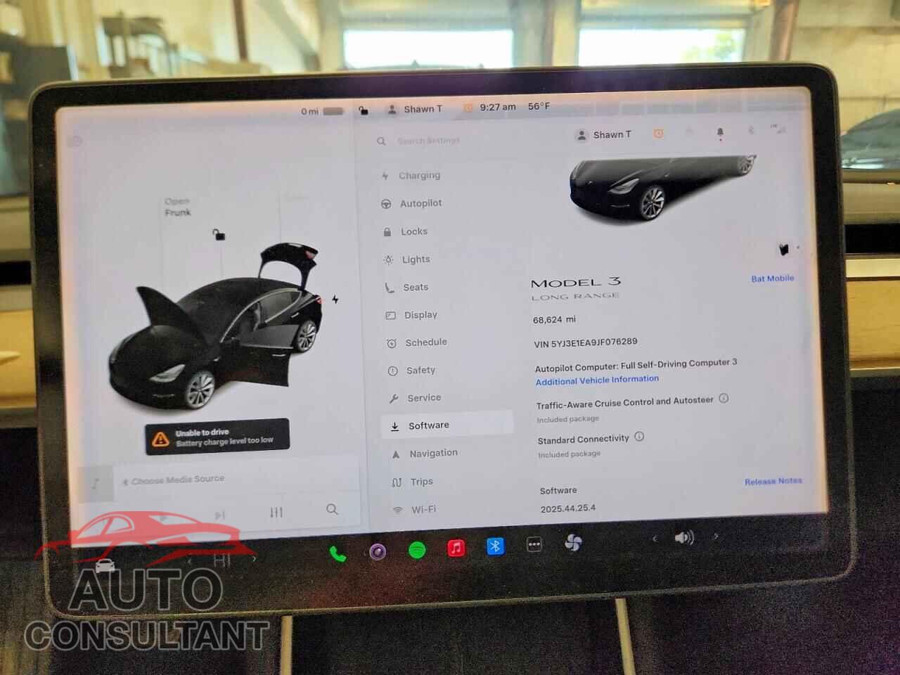 TESLA MODEL 3 2018 - 5YJ3E1EA9JF076289