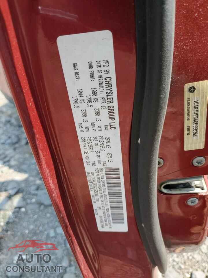 JEEP COMPASS 2012 - 1C4NJDEB4CD650368