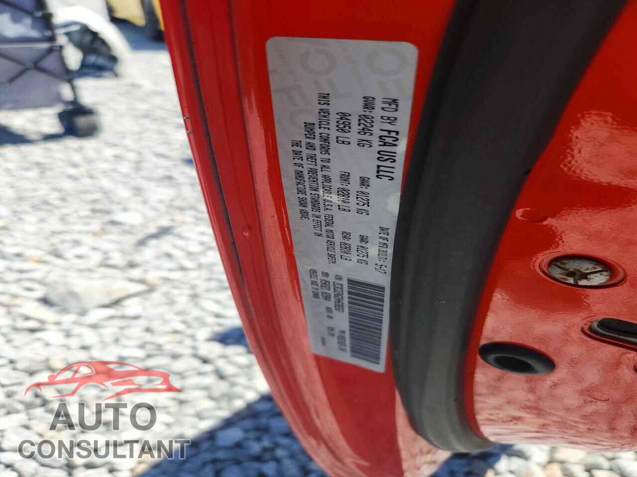 DODGE CHALLENGER 2017 - 2C3CDZAG2HH638263