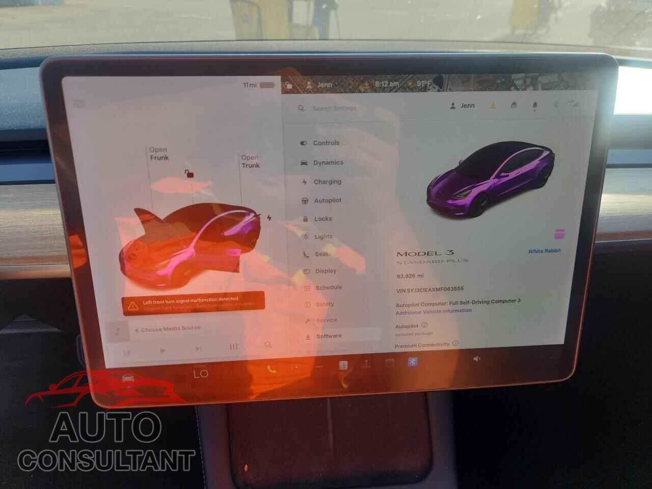 TESLA MODEL 3 2021 - 5YJ3E1EAXMF063555