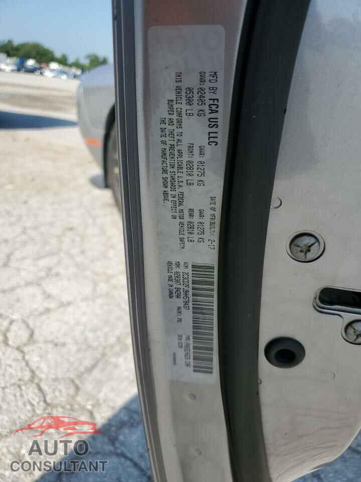 DODGE CHALLENGER 2017 - 2C3CDZFJ9HH578437
