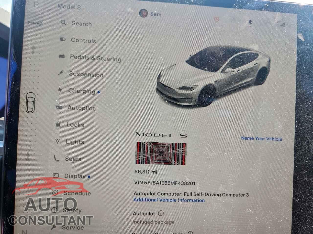 TESLA MODEL S 2021 - 5YJSA1E66MF438201