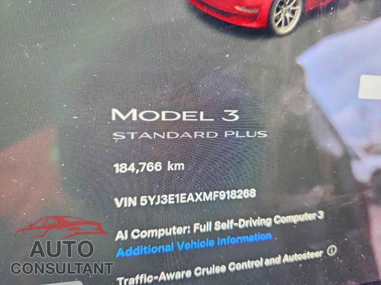 TESLA MODEL 3 2021 - 5YJ3E1EAXMF918268