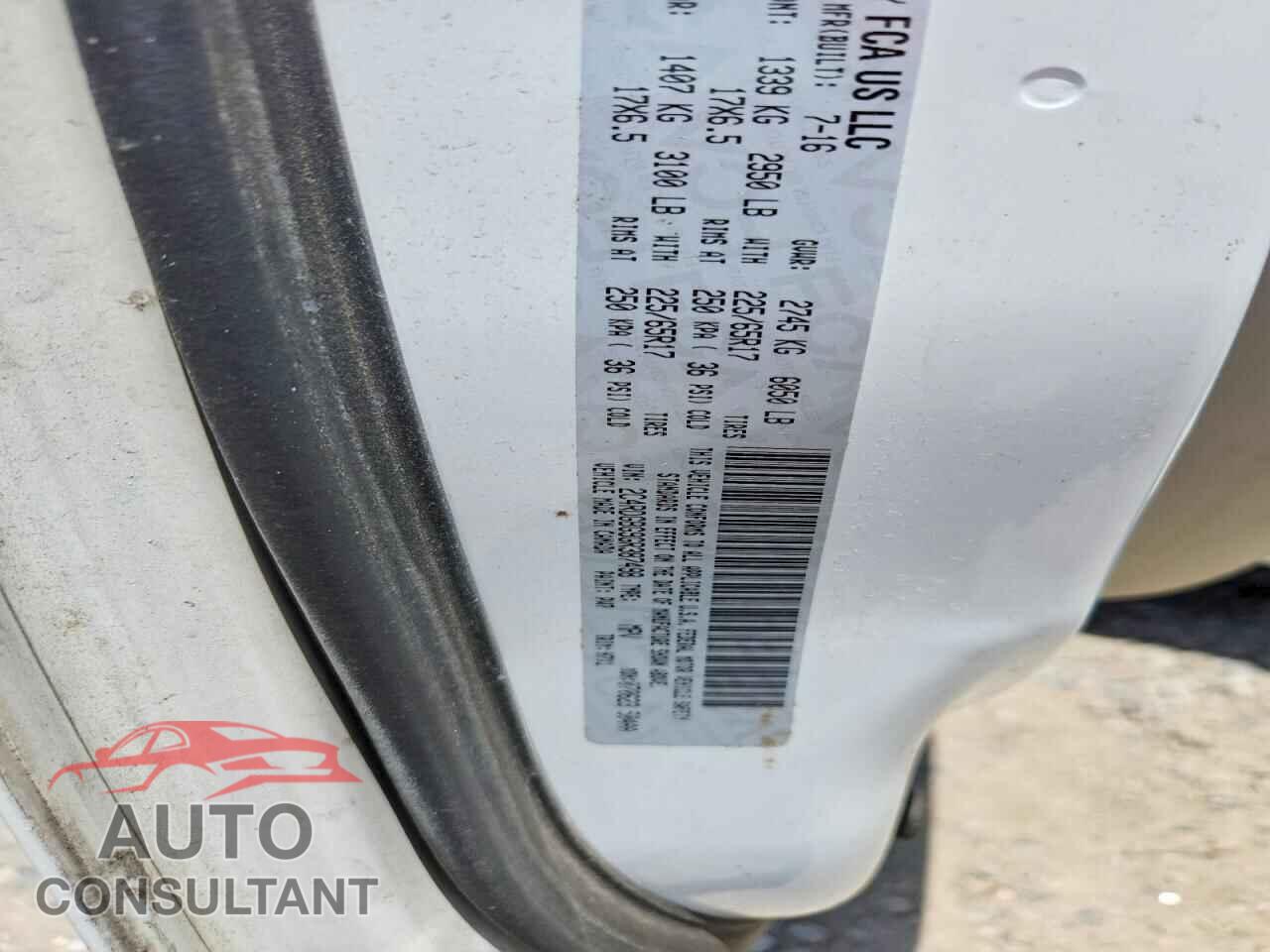 DODGE CARAVAN 2016 - 2C4RDGBG9GR387498