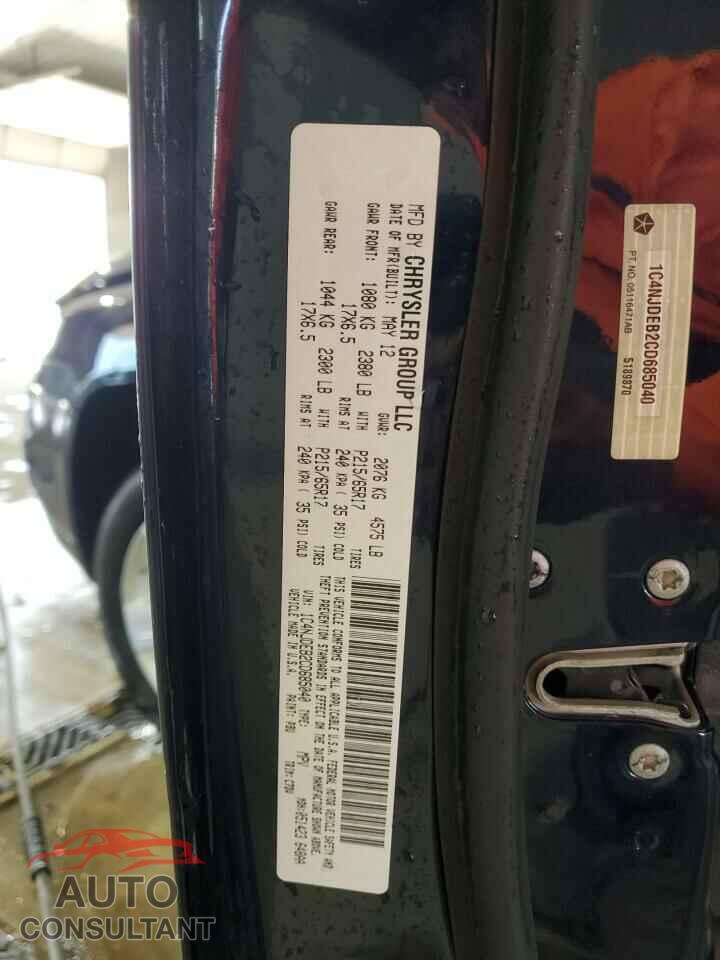 JEEP COMPASS 2012 - 1C4NJDEB2CD685040