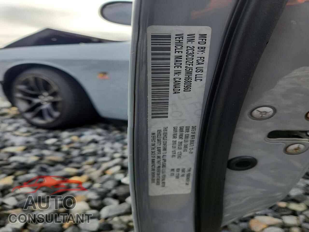 DODGE CHALLENGER 2021 - 2C3CDZFJ5MH680960