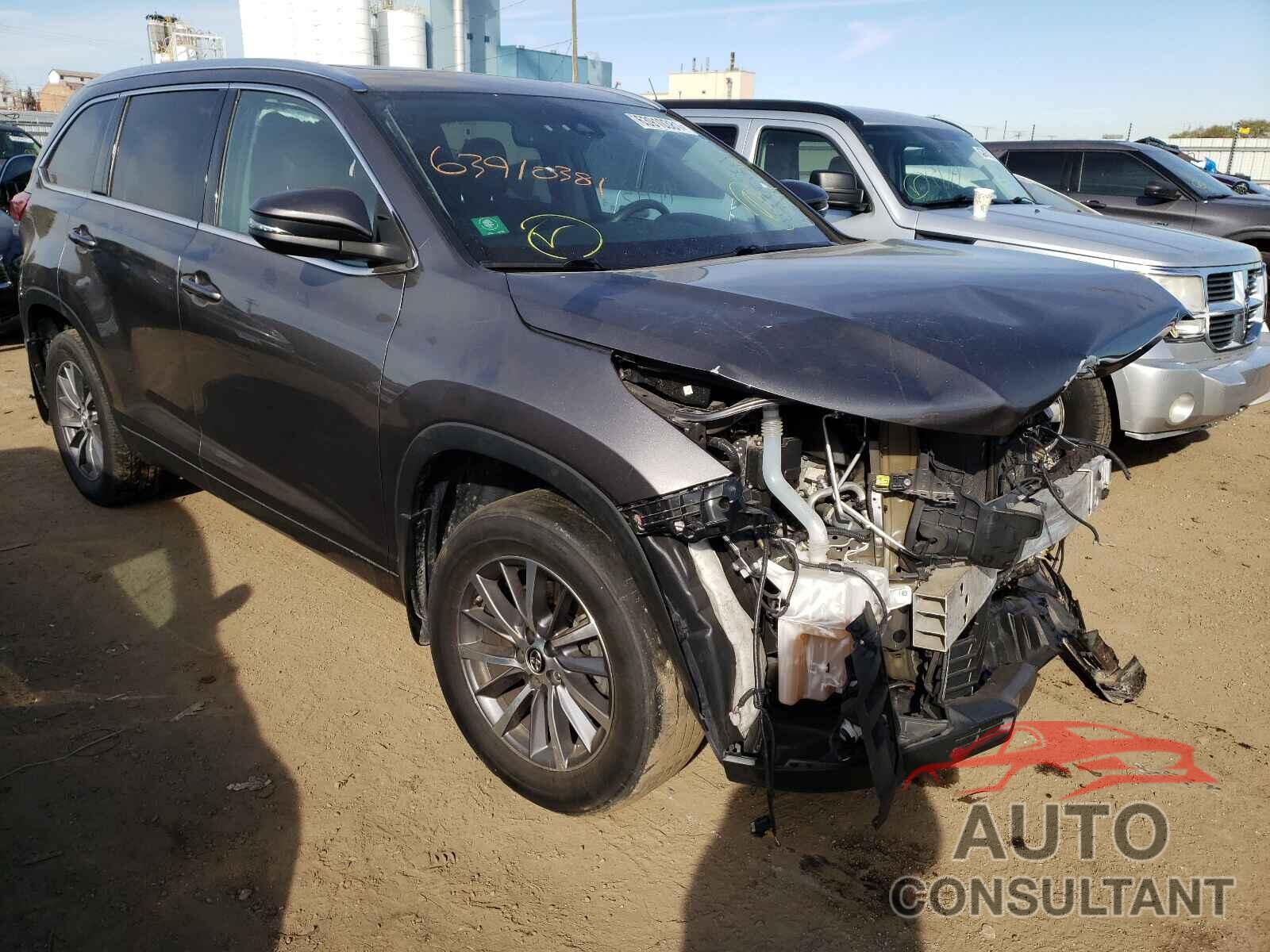 TOYOTA HIGHLANDER 2017 - 5TDJZRFH7HS433044