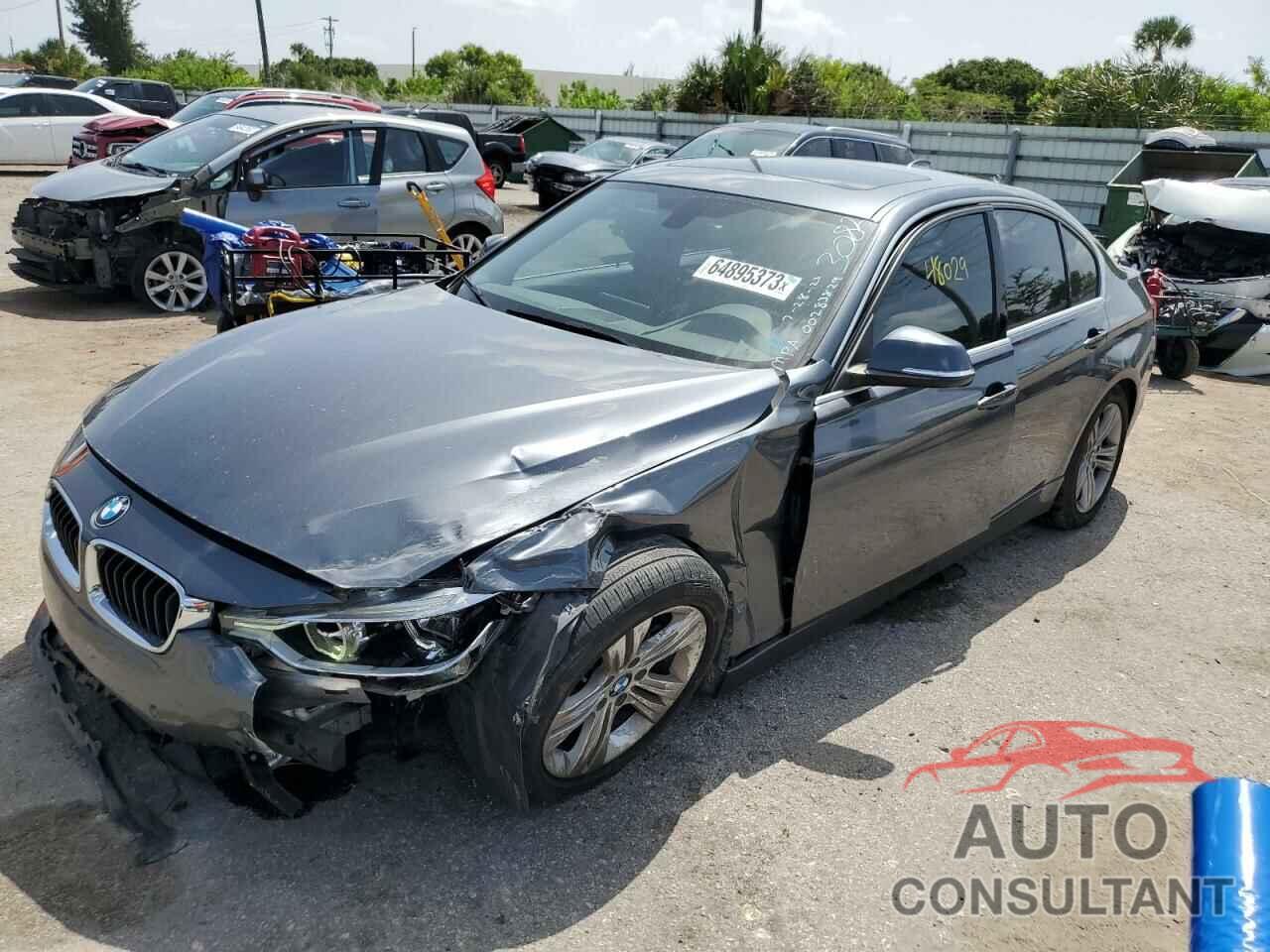 BMW 3 SERIES 2017 - WBA8B9G34HNU53082