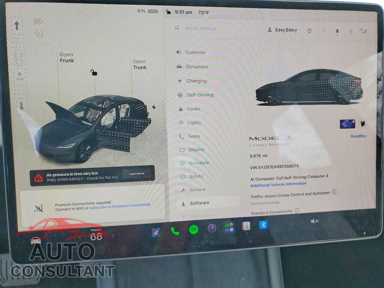 TESLA MODEL 3 2025 - 5YJ3E1EA9SF059073