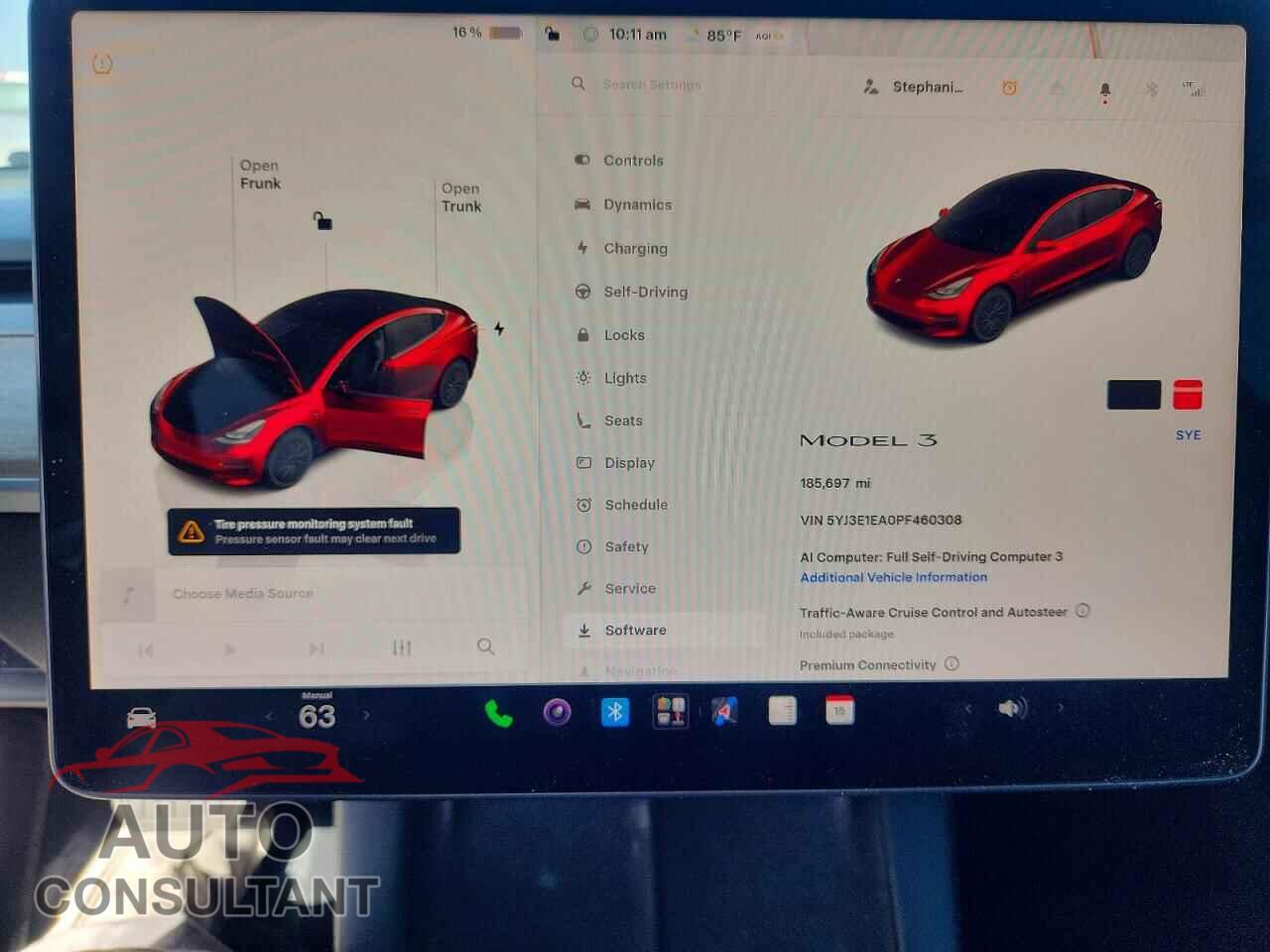 TESLA MODEL 3 2023 - 5YJ3E1EA0PF460308