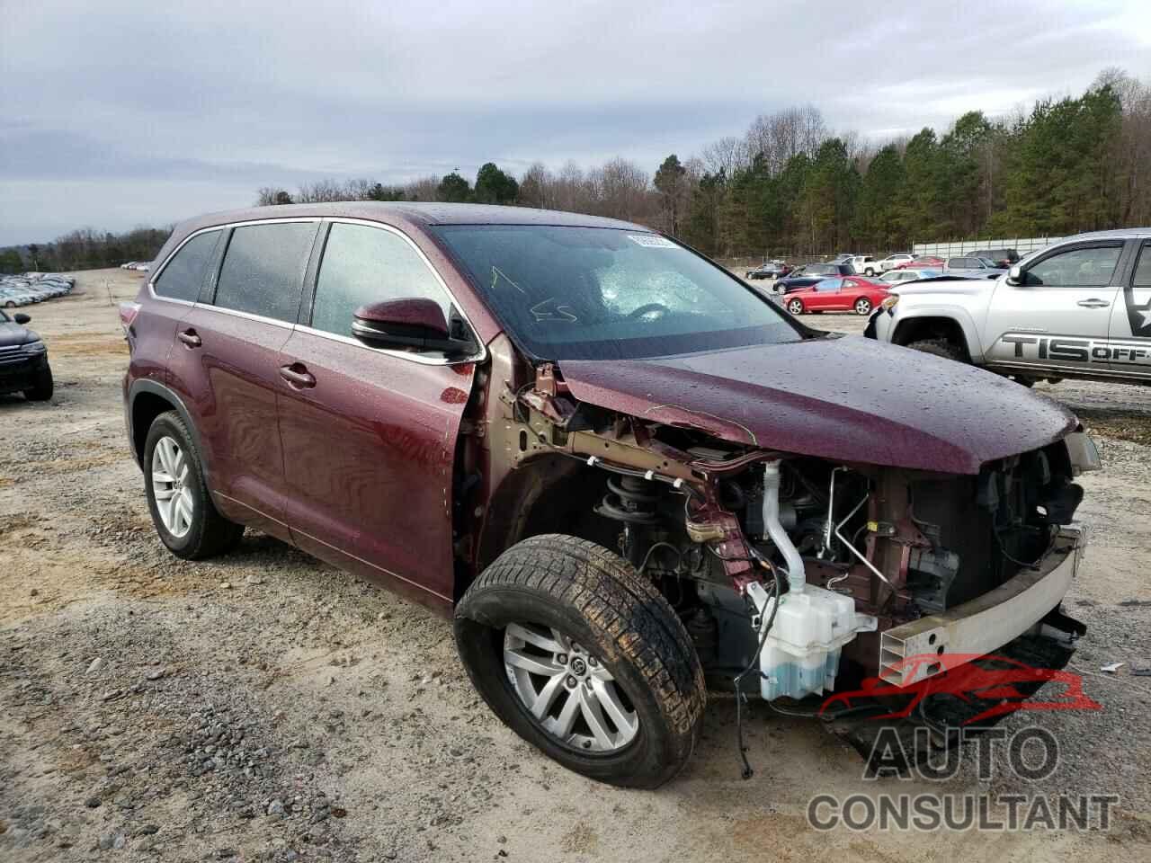 TOYOTA HIGHLANDER 2016 - 5TDZARFH4GS017803