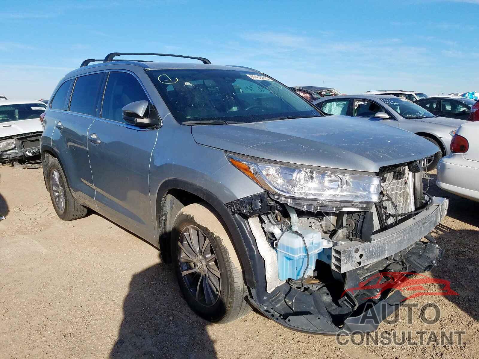 TOYOTA HIGHLANDER 2017 - 5TDJZRFH7HS366994
