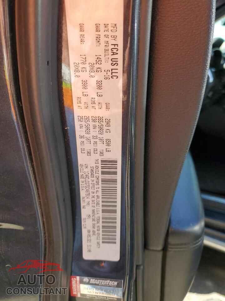 DODGE DURANGO 2016 - 1C4RDJDG7GC407914