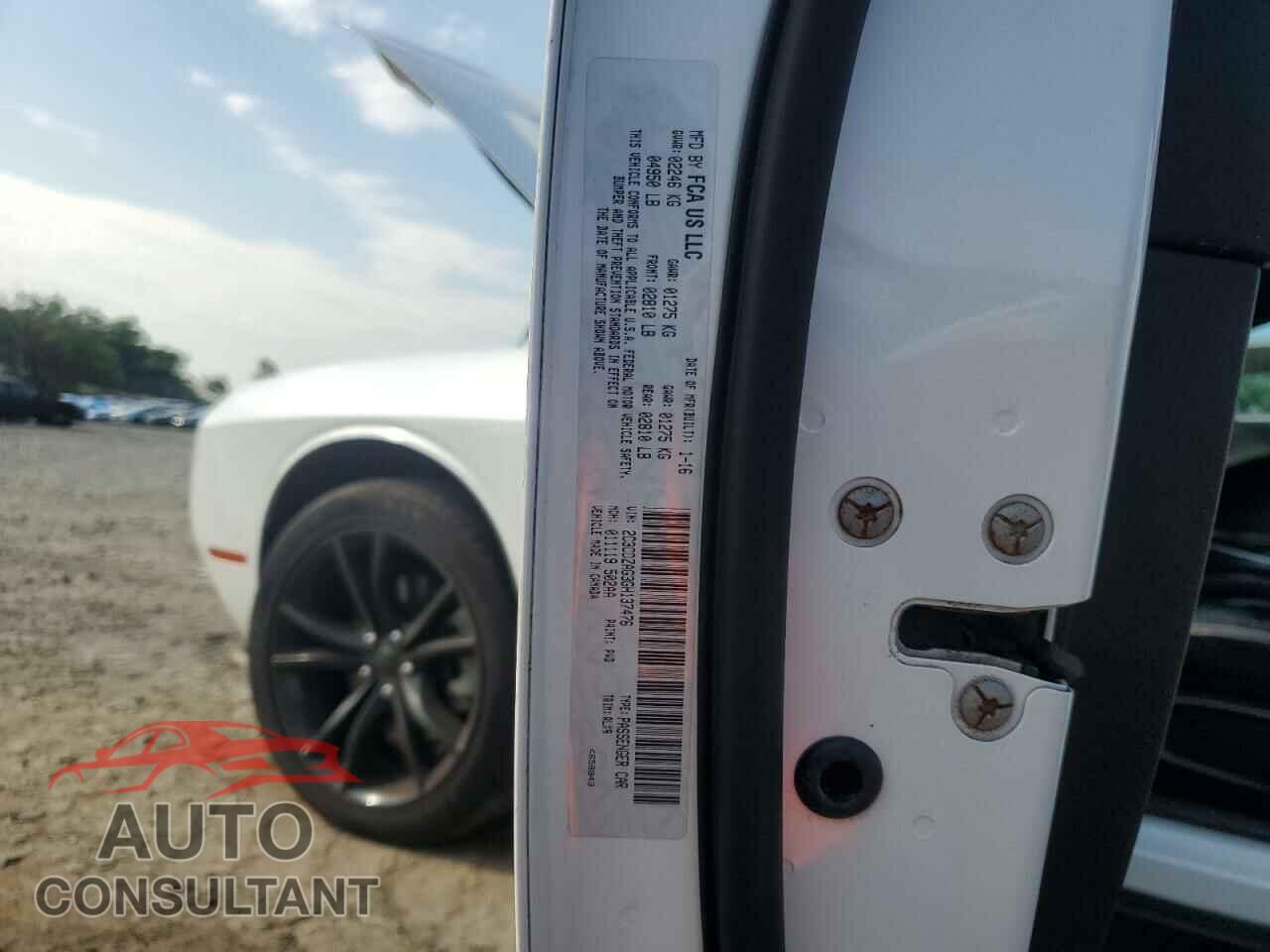 DODGE CHALLENGER 2016 - 2C3CDZAG3GH137476