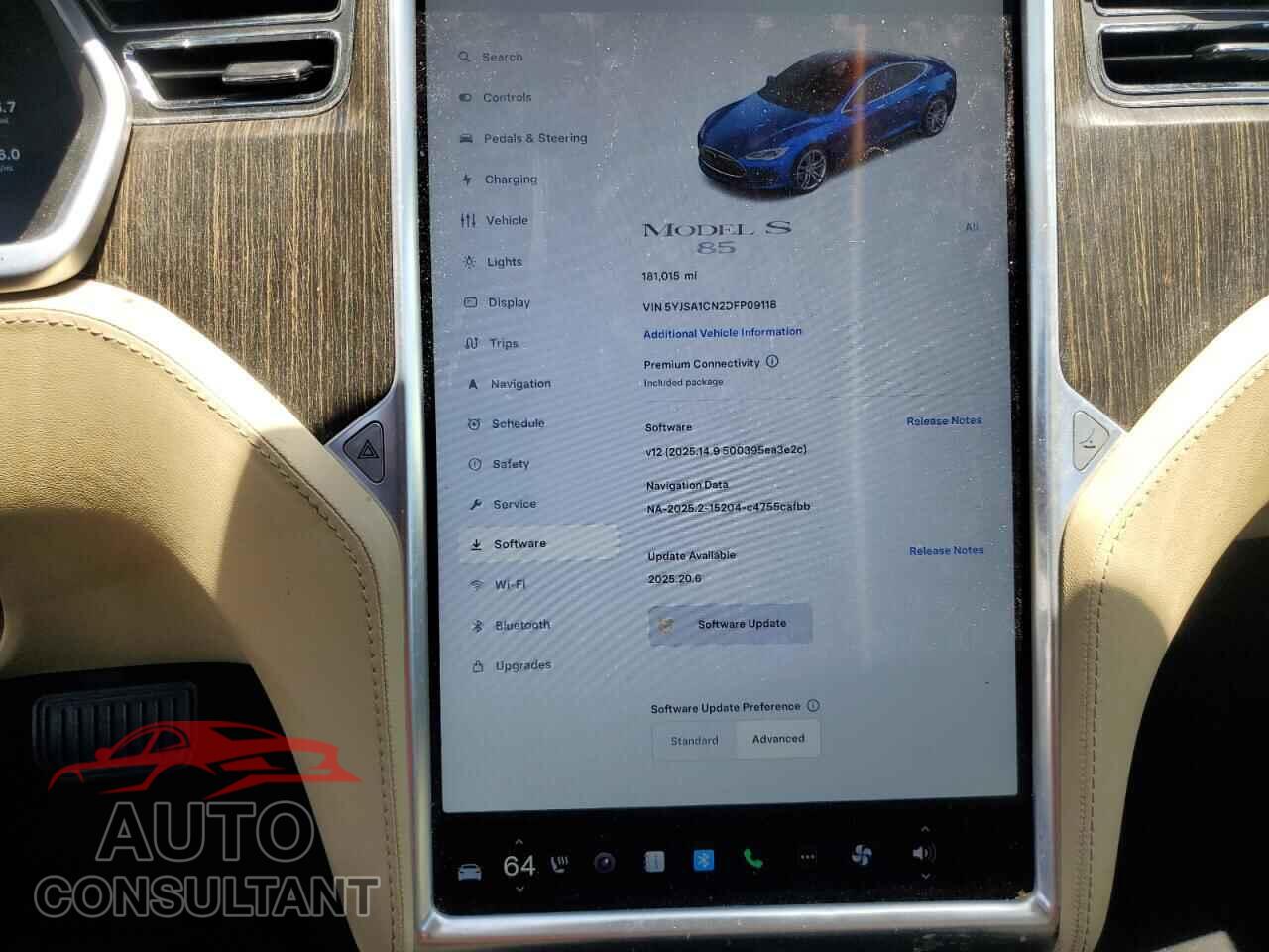 TESLA MODEL S 2013 - 5YJSA1CN2DFP09118