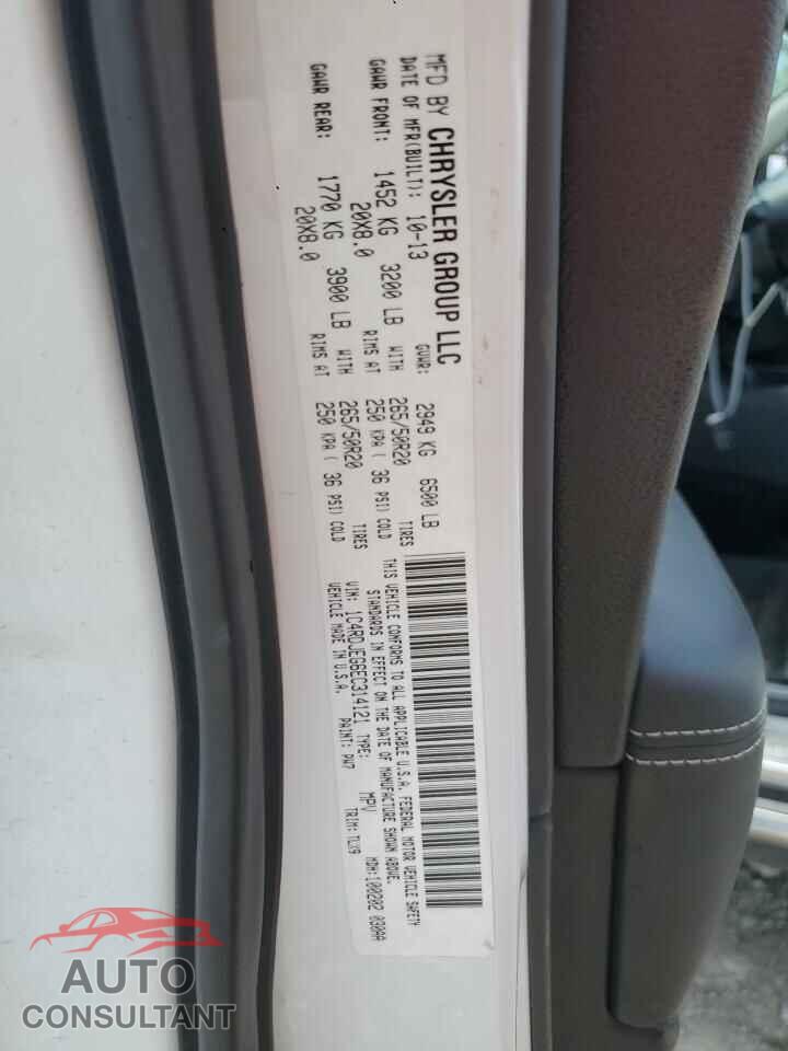 DODGE DURANGO 2014 - 1C4RDJEG6EC314121