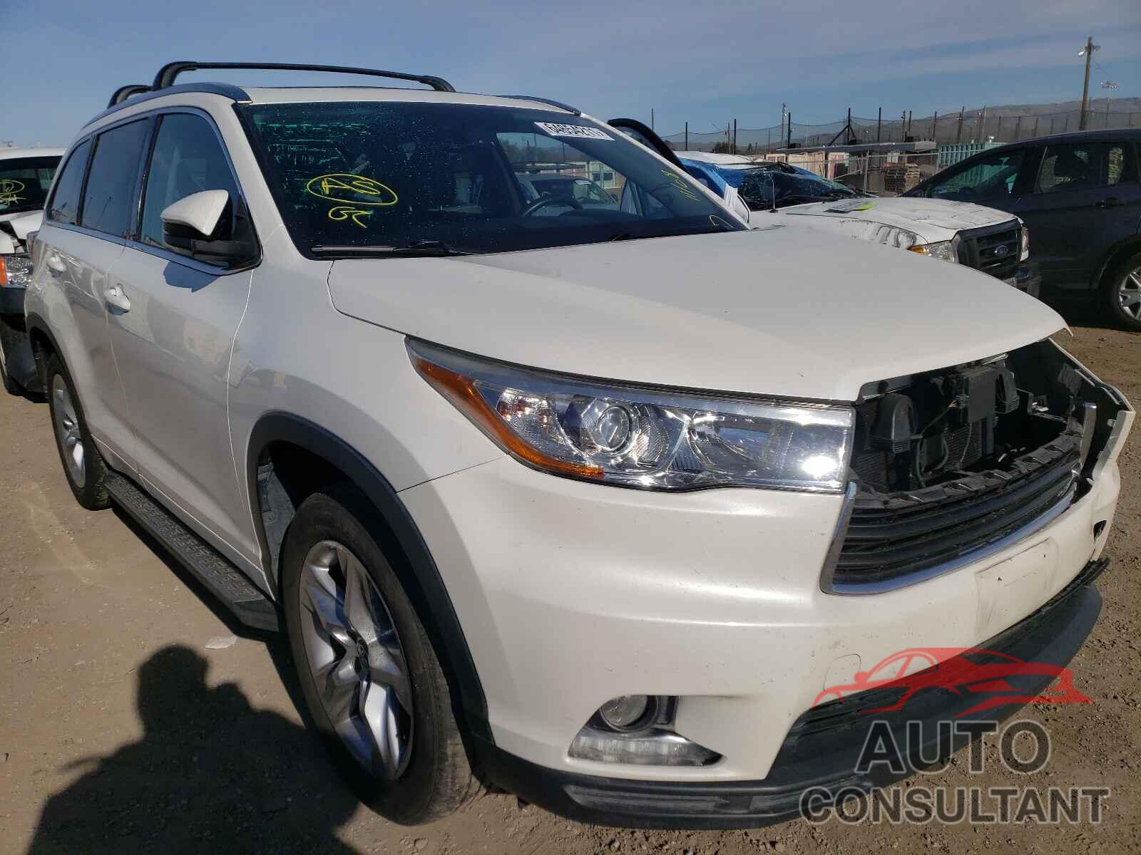 TOYOTA HIGHLANDER 2016 - 5TDYKRFH1GS183169