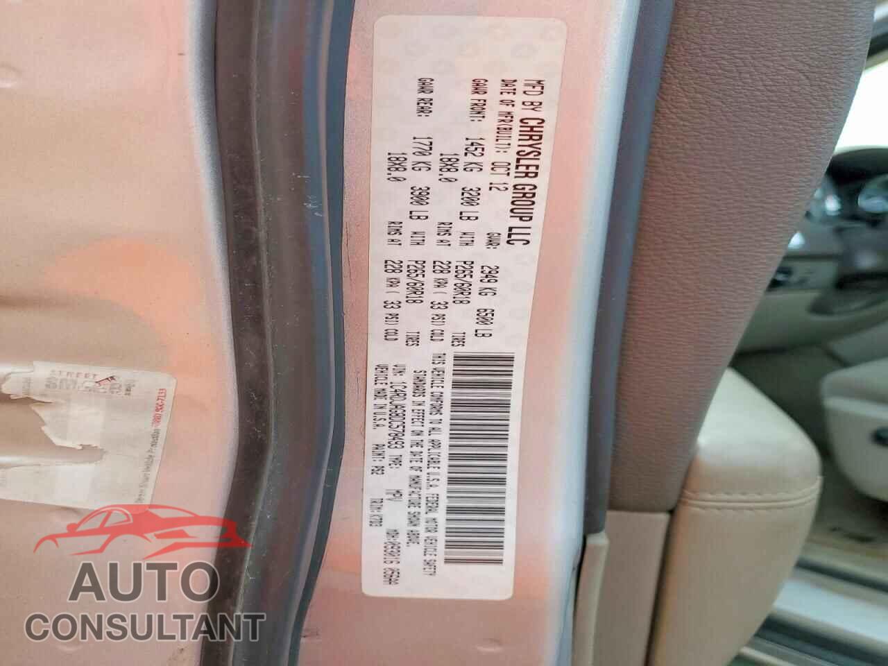 DODGE DURANGO 2013 - 1C4RDJAG8DC578493