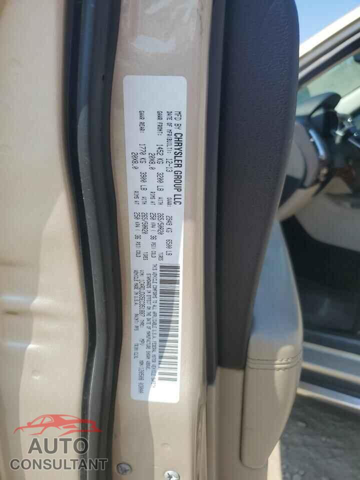 DODGE DURANGO 2014 - 1C4RDJDG5EC351887