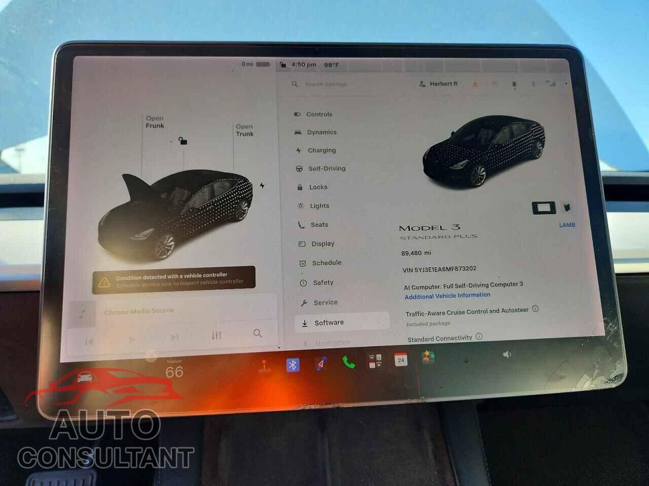 TESLA MODEL 3 2021 - 5YJ3E1EA6MF873202