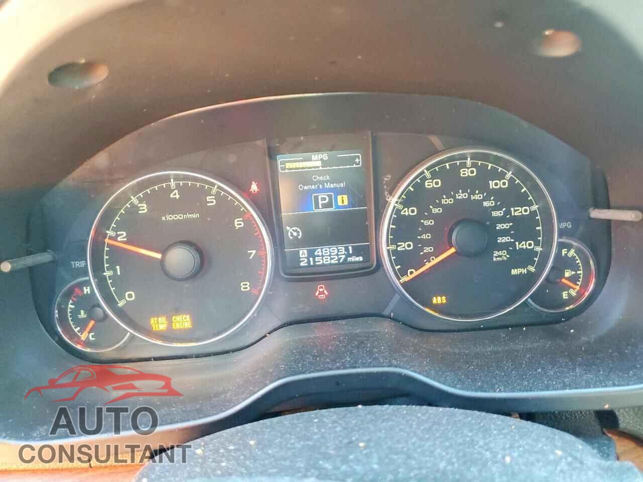 SUBARU OUTBACK 2014 - 4S4BRBMC3E3204419
