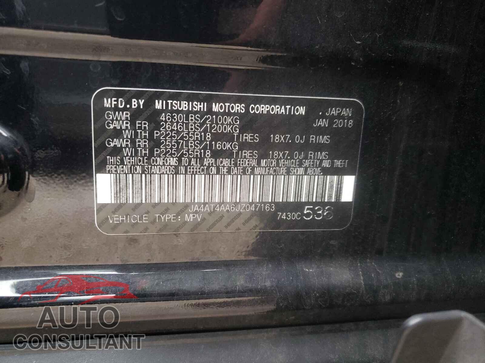 MITSUBISHI ECLIPSE 2018 - JA4AT4AA6JZ047163