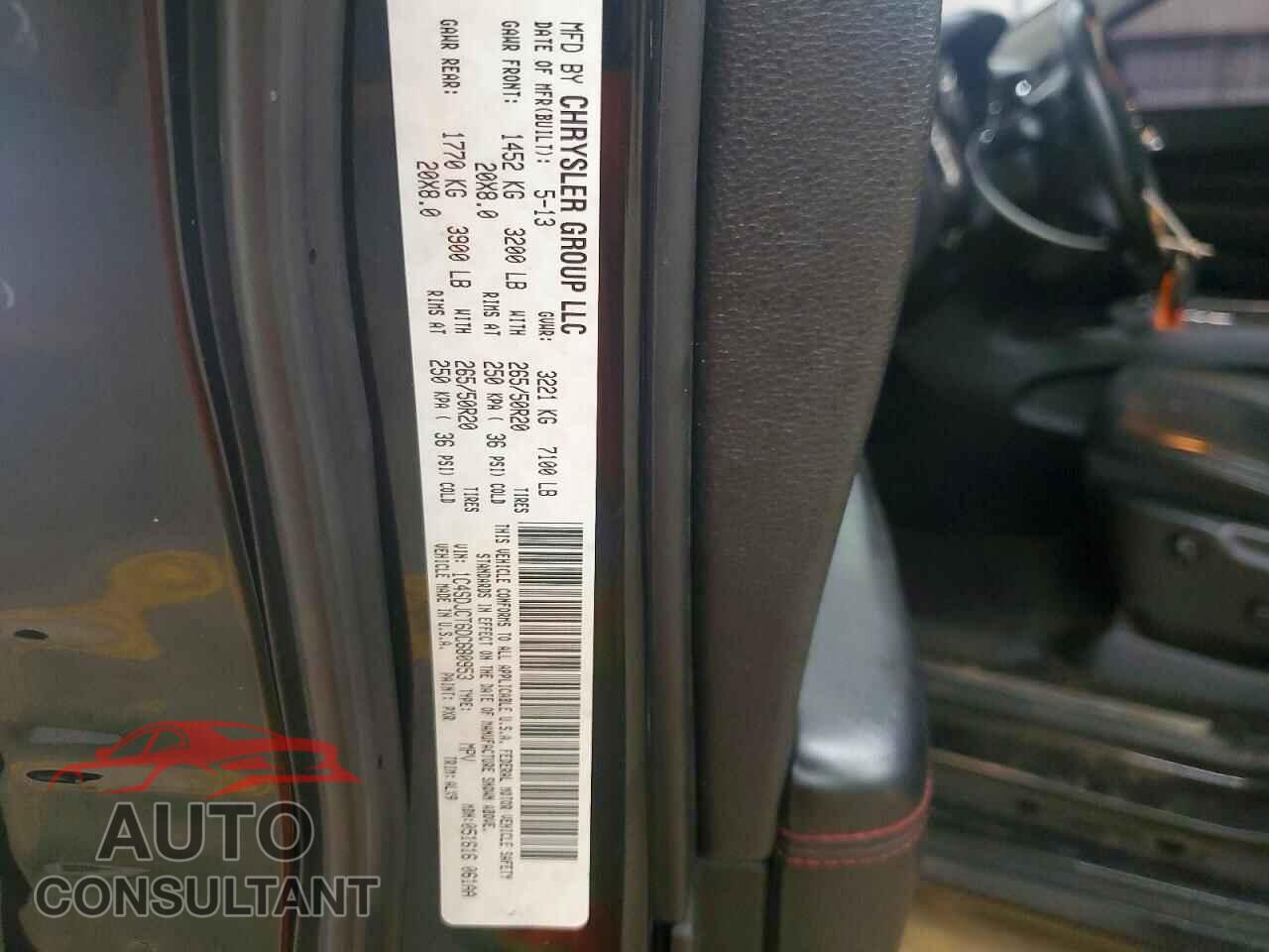 DODGE DURANGO 2013 - 1C4SDJCT6DC680953