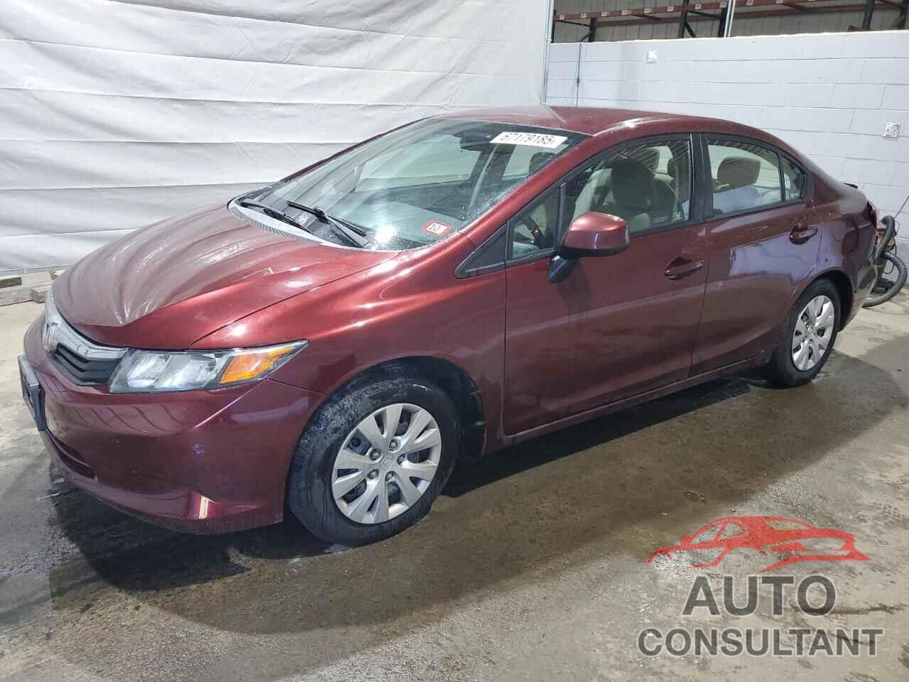 HONDA CIVIC 2012 - 2HGFB2F51CH537934