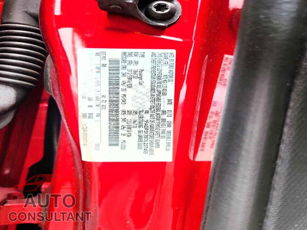 FORD FOCUS 2013 - 1FADP3F25DL237455