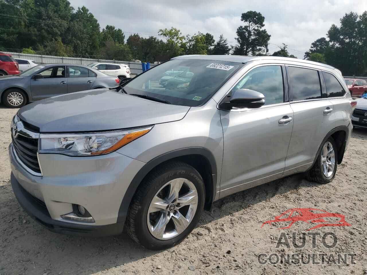 TOYOTA HIGHLANDER 2016 - 5TDDKRFH3GS344507